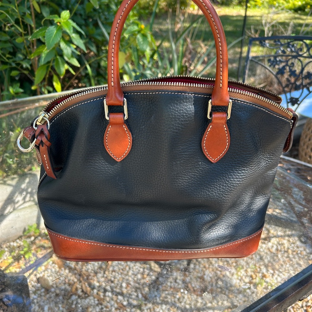 Dooney & Bourke Black and Brown Satchel